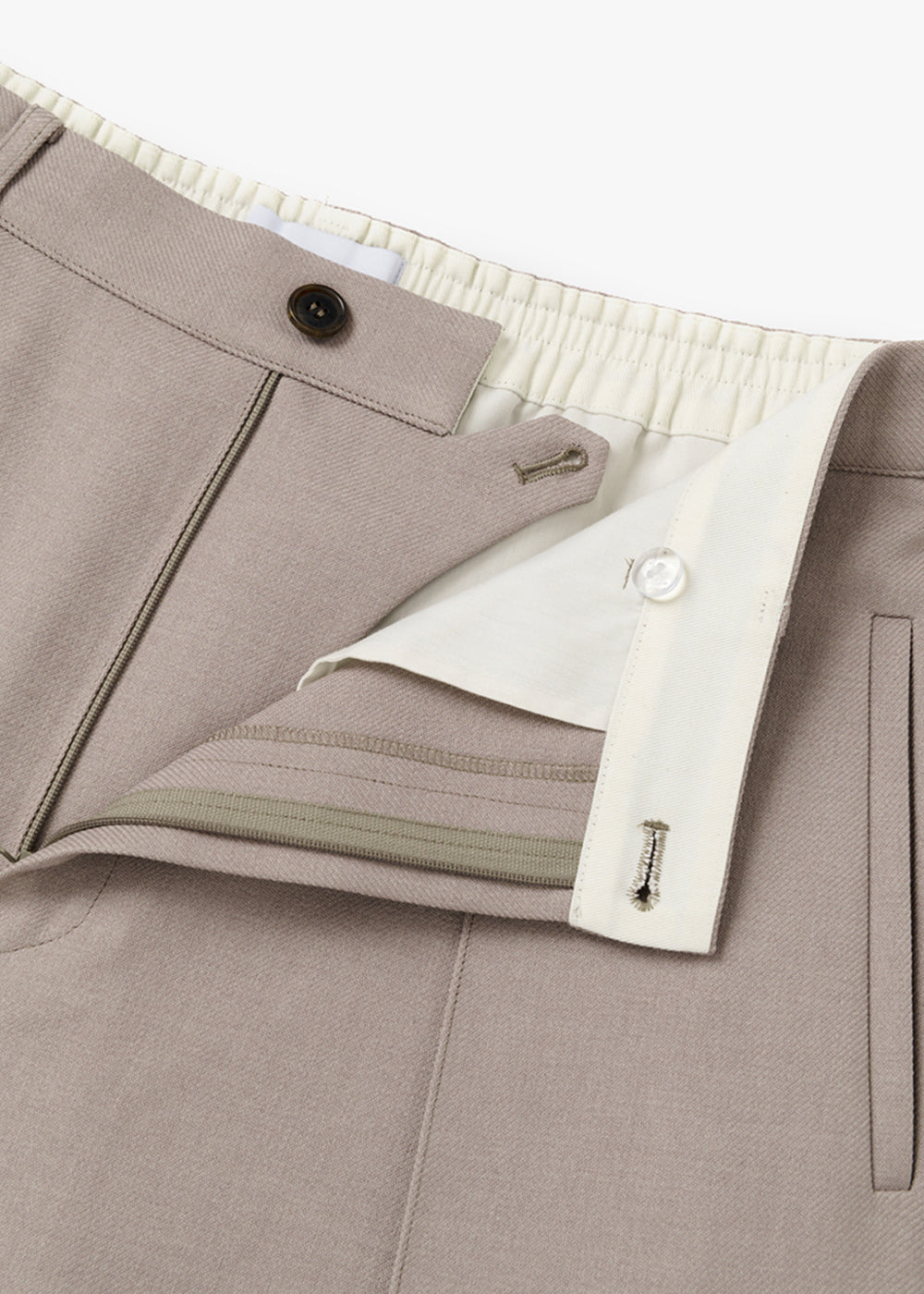 CARGO POCKET BANDING PANTS_SAND BEIGE