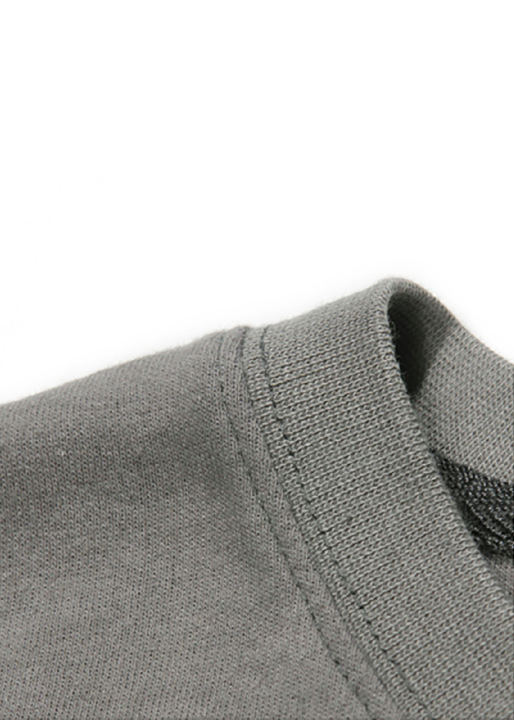 DOUBLE COTTON SHORT SLEEVE T_DARK GREY