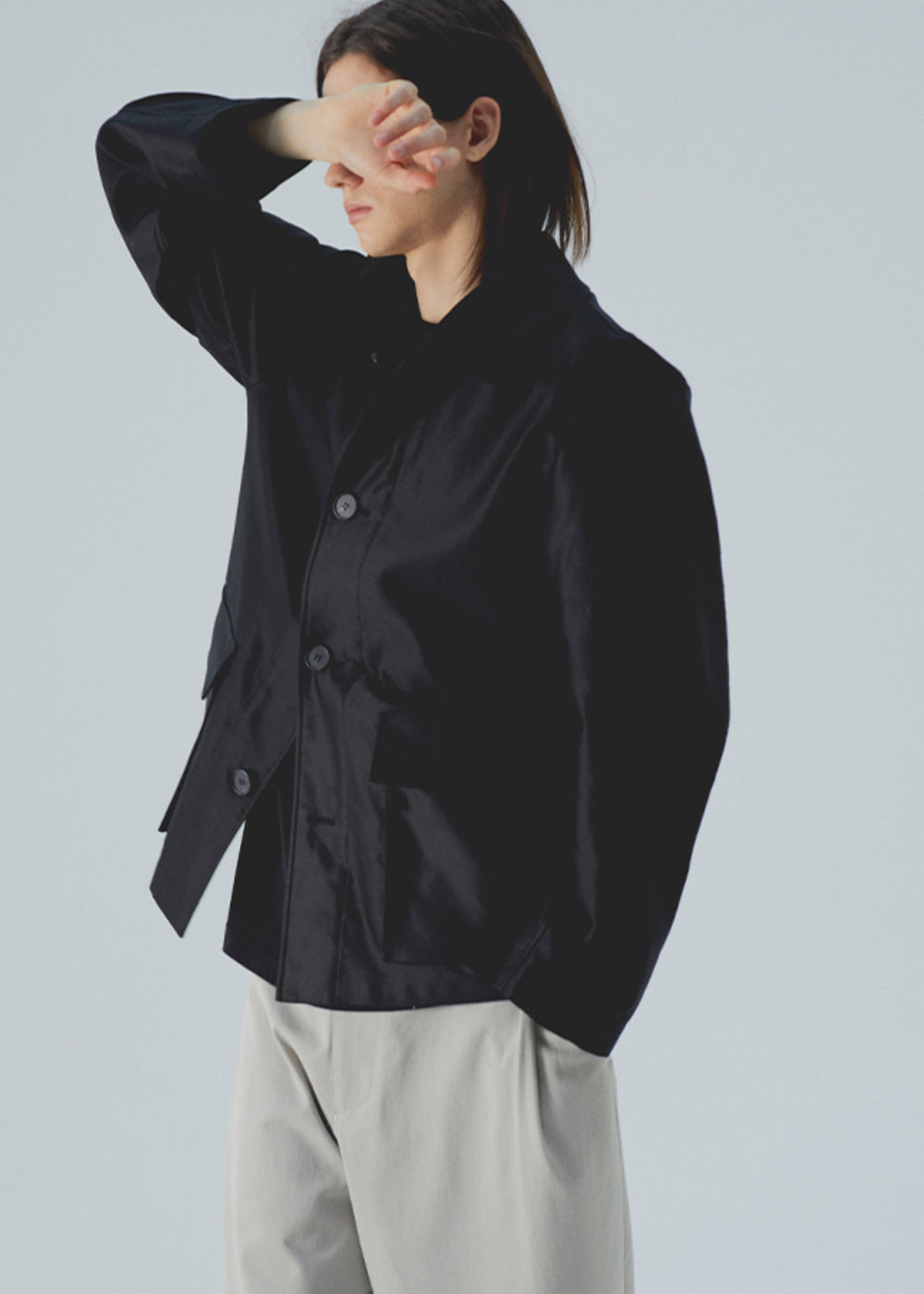 COTTON FIELD JACKET_BLACK